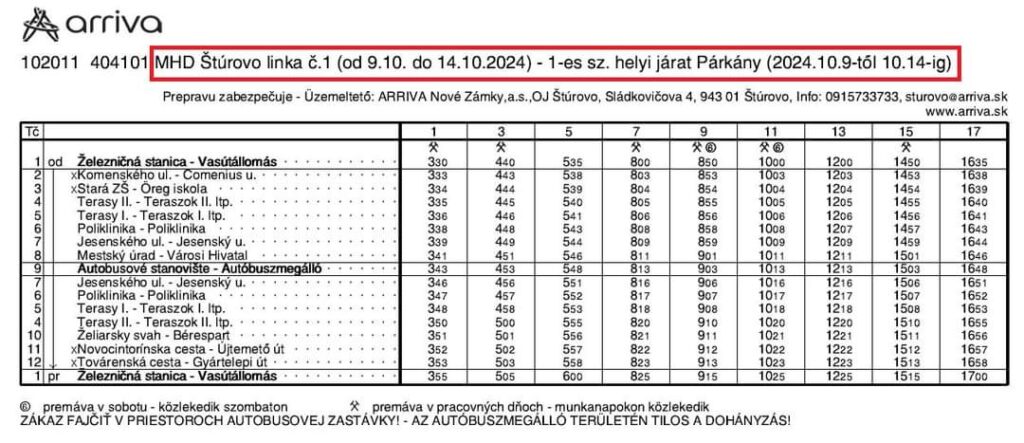 FB IMG 1728547961853 Jarmok v Štúrove: Dopravné obmedzenia