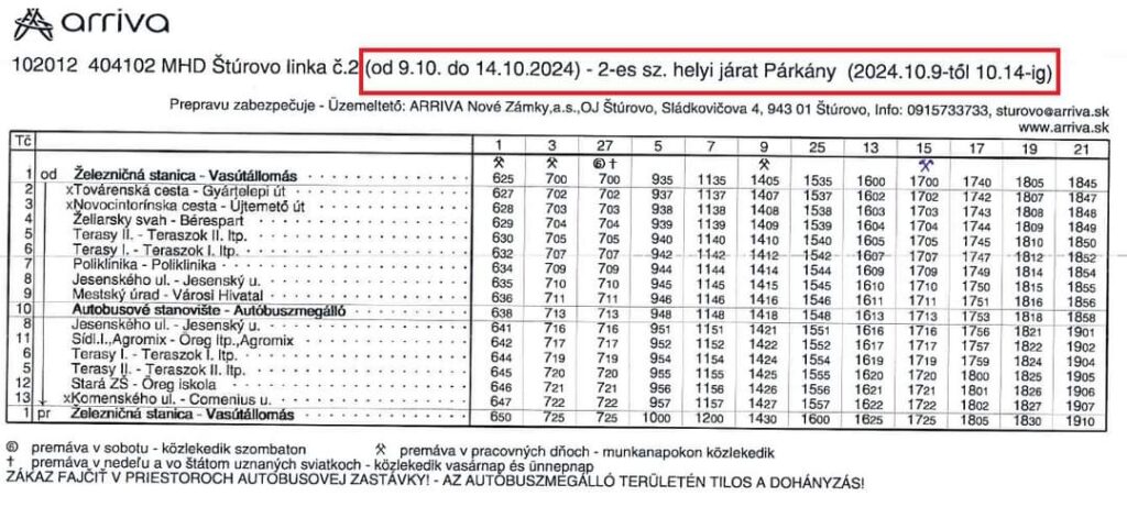 FB IMG 1728547964367 Jarmok v Štúrove: Dopravné obmedzenia