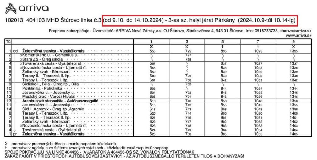 FB IMG 1728547967408 Jarmok v Štúrove: Dopravné obmedzenia